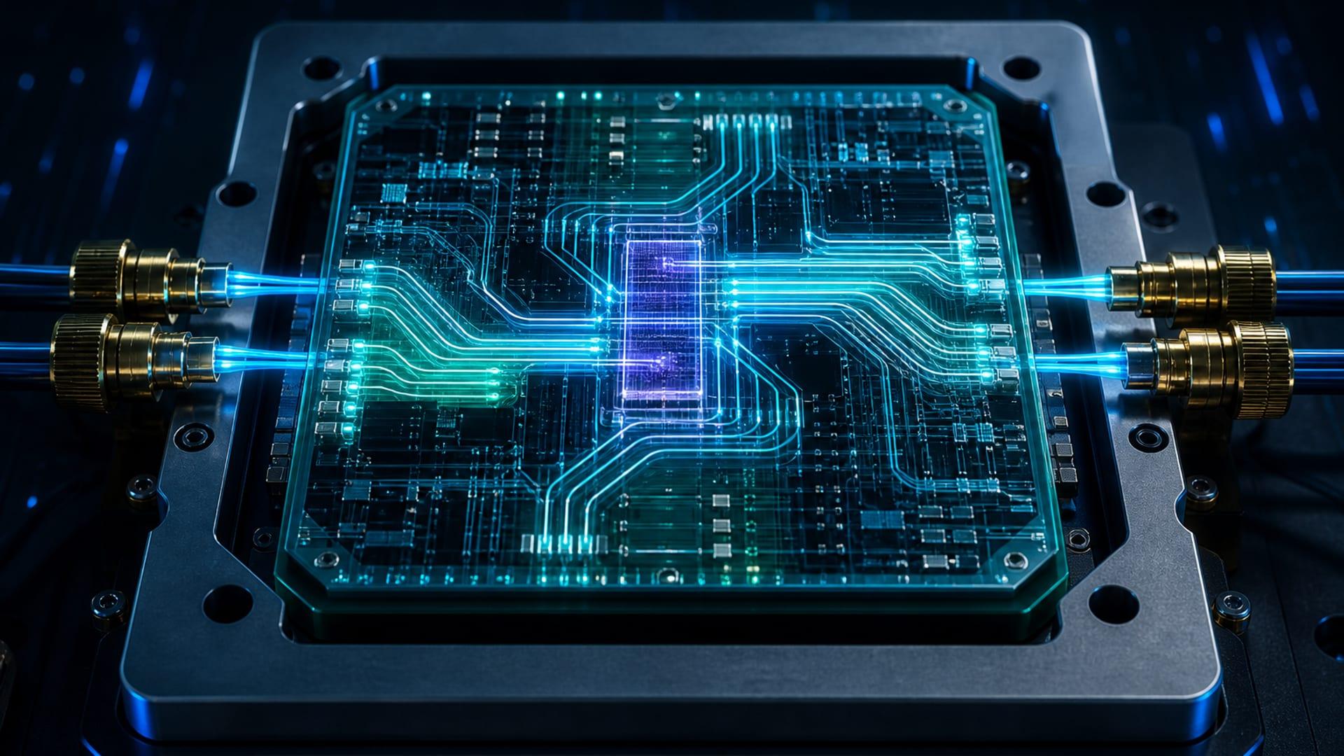 Illustrative photonics technology visual