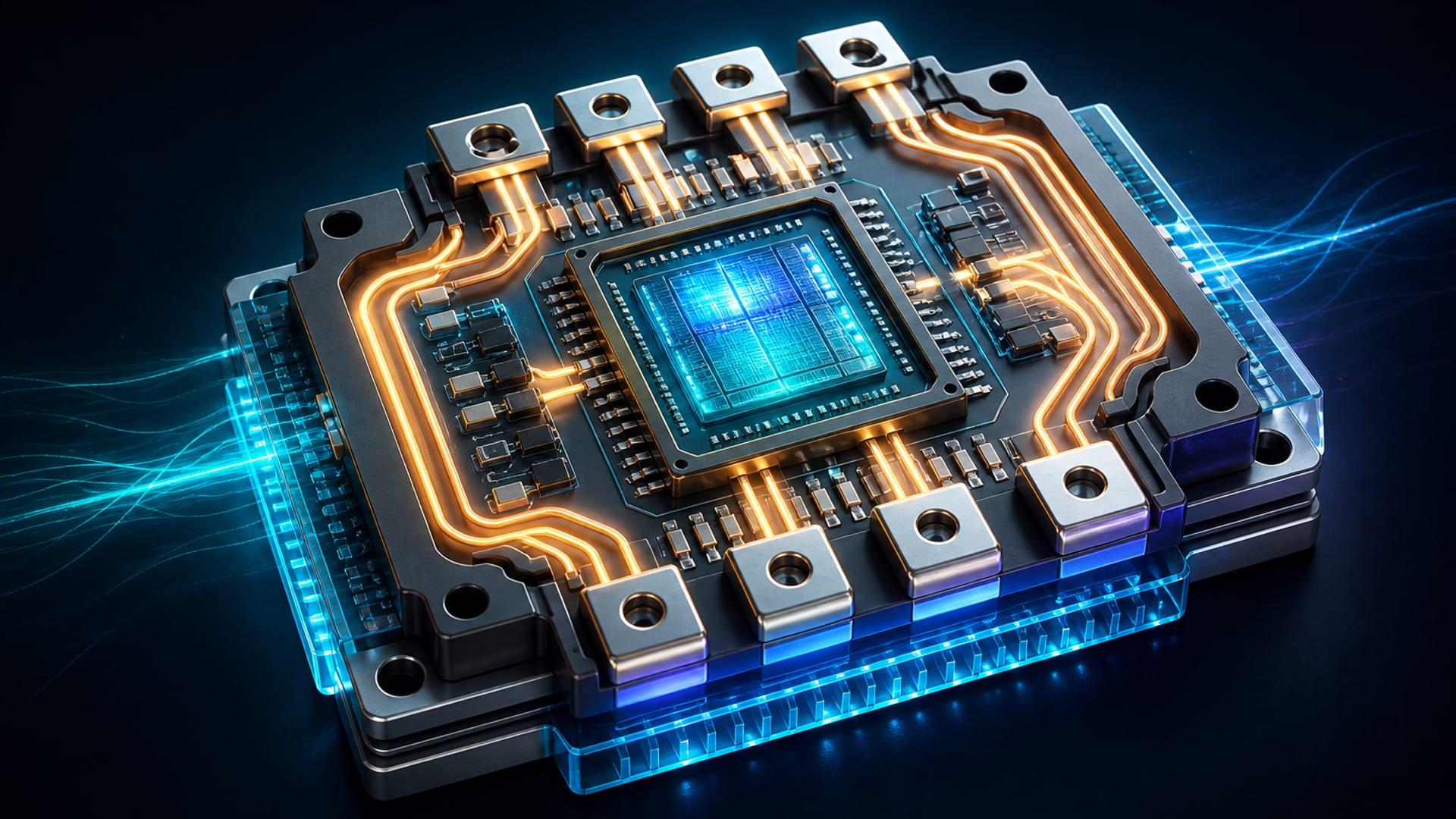 Illustrative power semiconductor technology visual