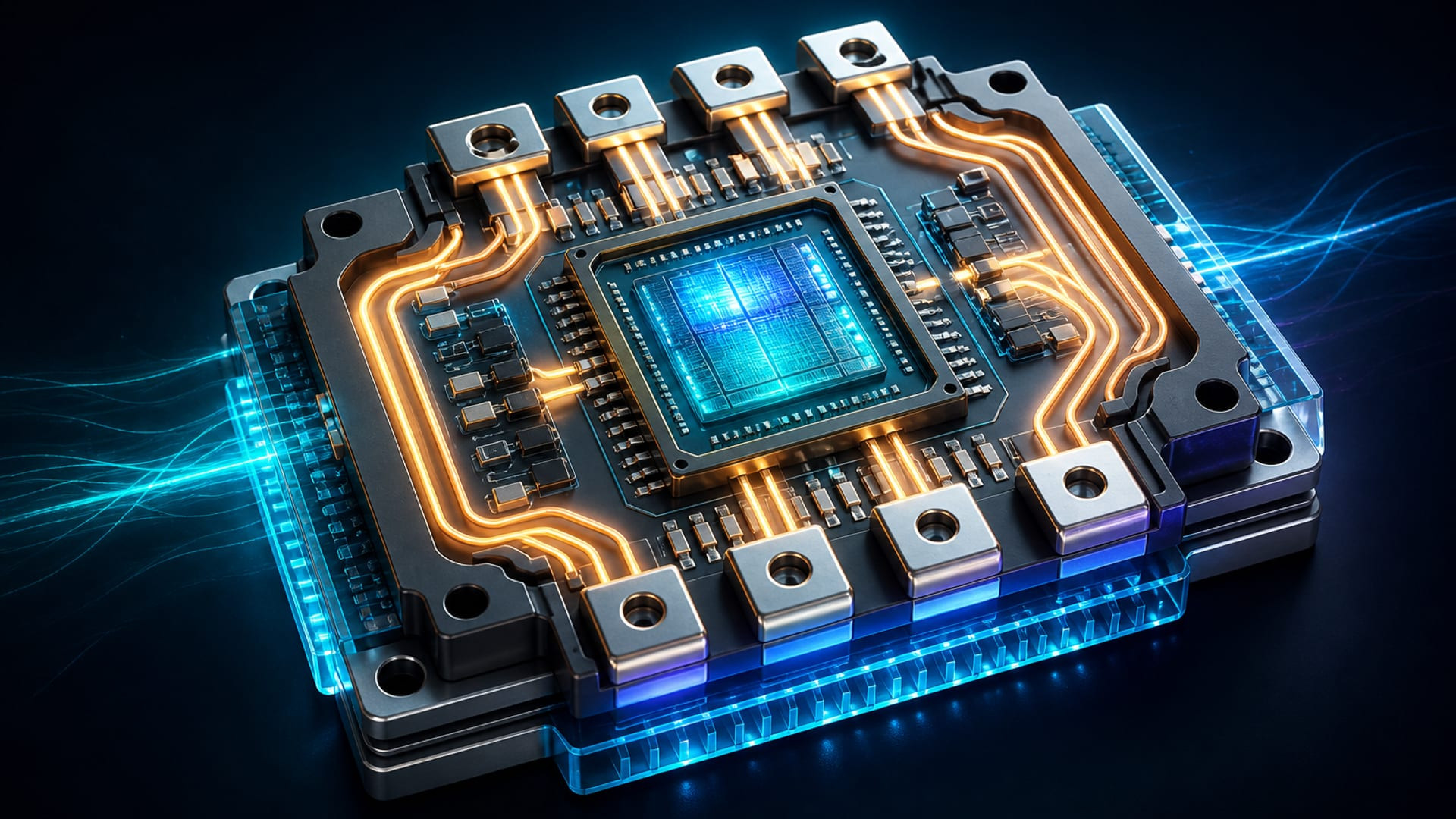 Illustrative power semiconductor technology visual